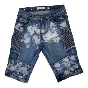 Evolution Men's Size 32 Denim Shorts Distressed Acid Wash Street Wear Jeans